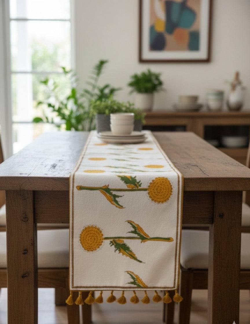 Table Runner - Golden Sunflower