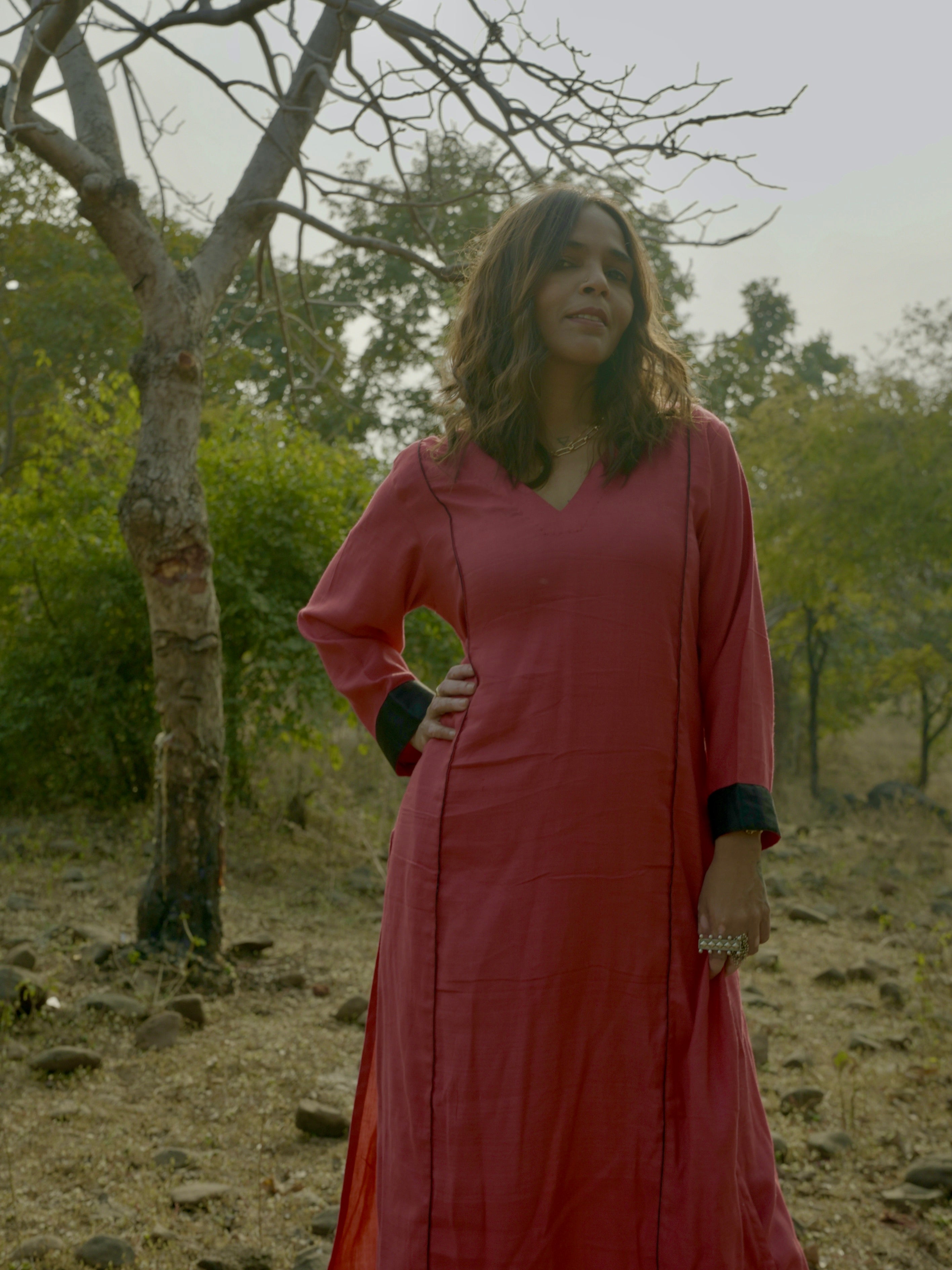 Pink Bamboo Cotton Salwar Suit Co-ord Set