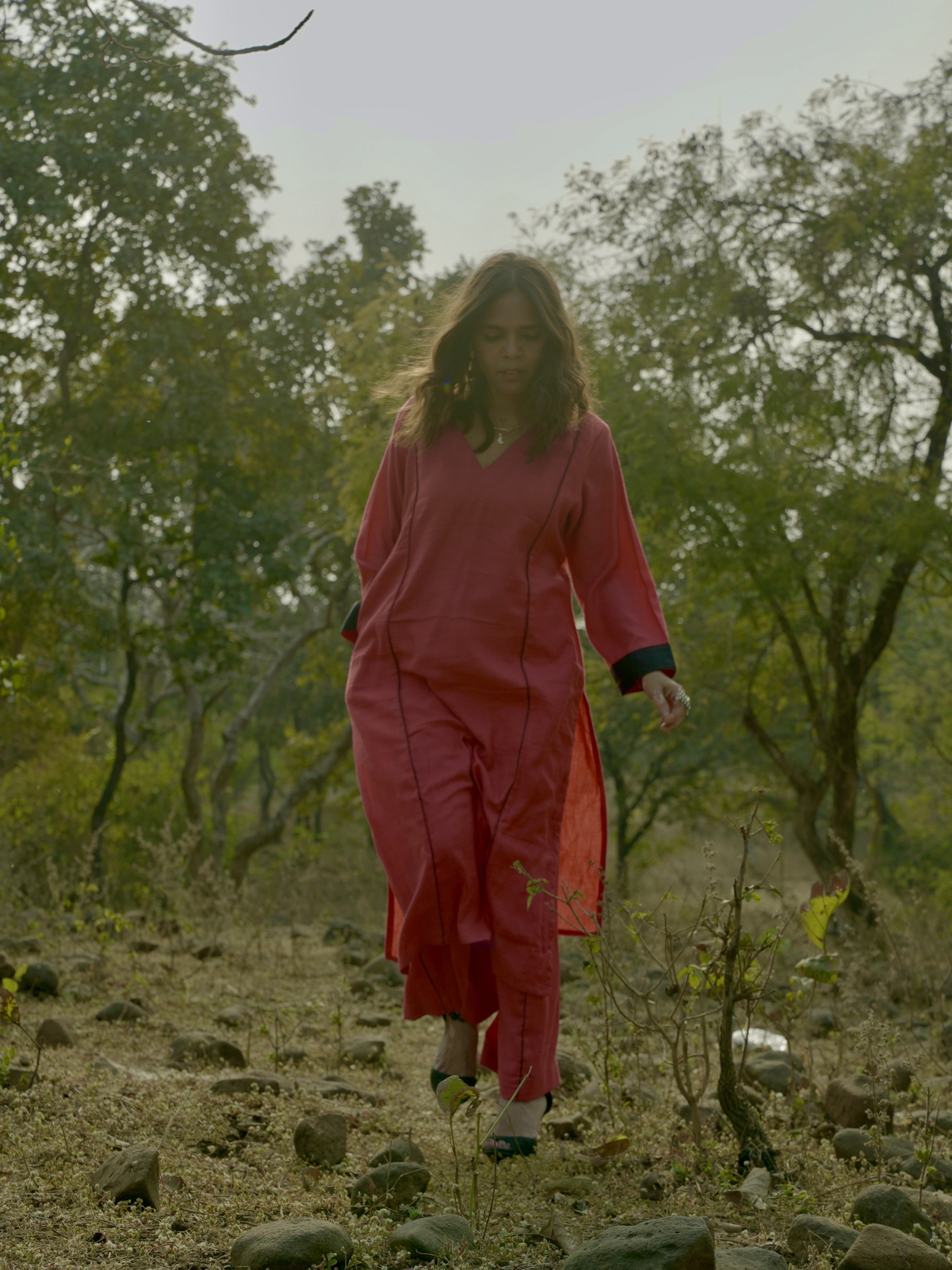 Pink Bamboo Cotton Salwar Suit Co-ord Set