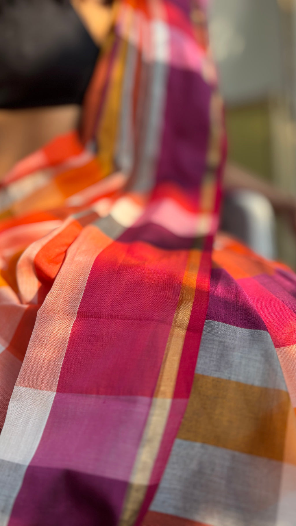 Handwoven Maheshwari Cotton Saree