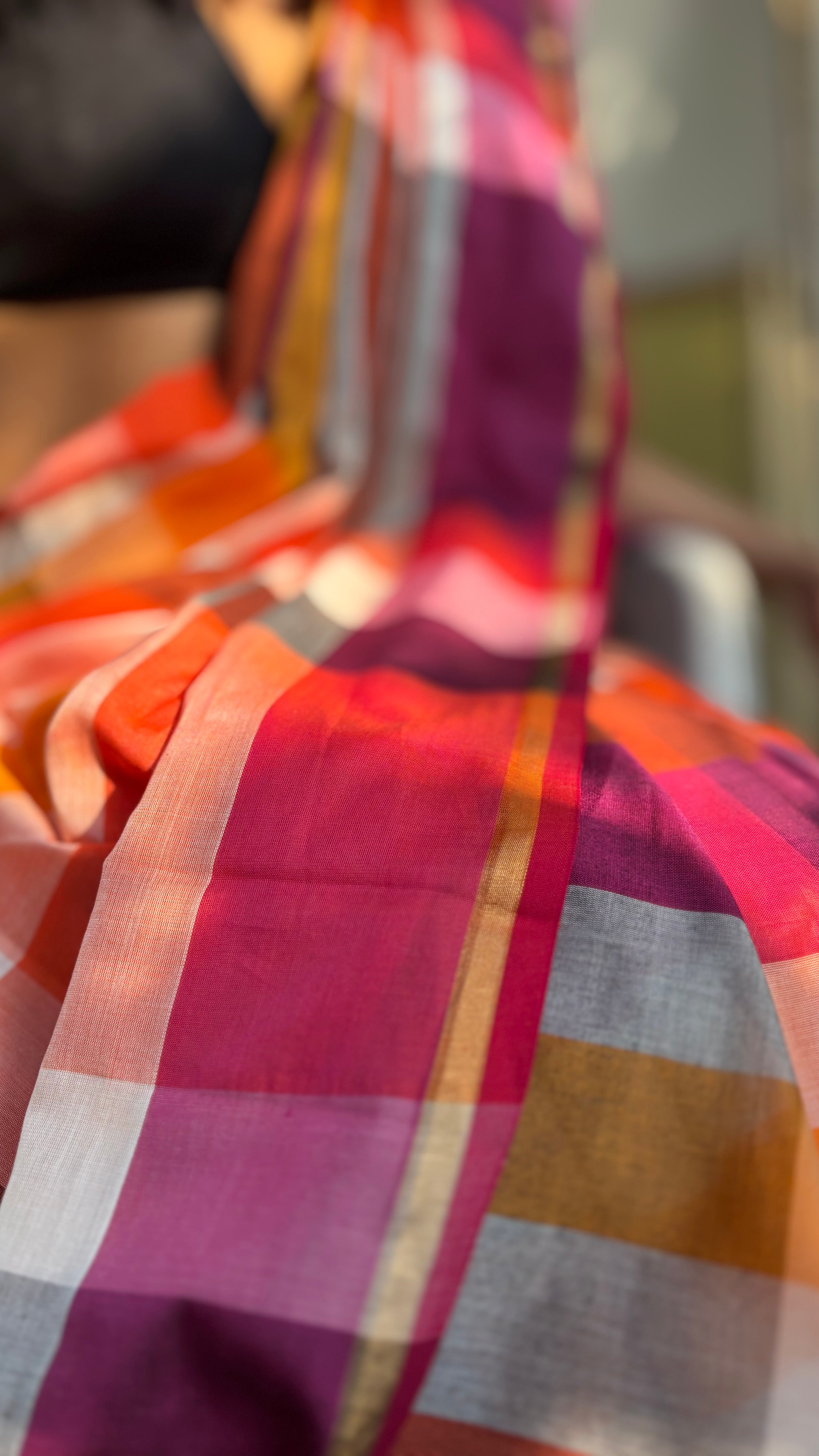 Handwoven Maheshwari Cotton Saree