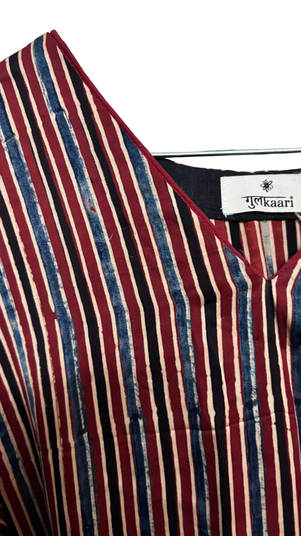 Striped Modal Silk Kaftan