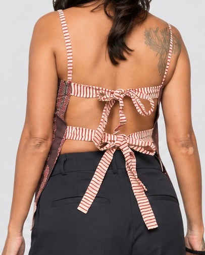 Handblock printed Backless Tops