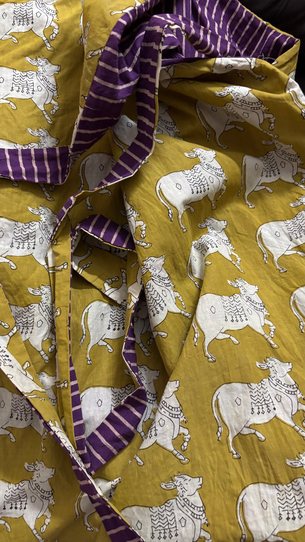 Shapeshifter one skirt, endless possibilities - Mustard & purple