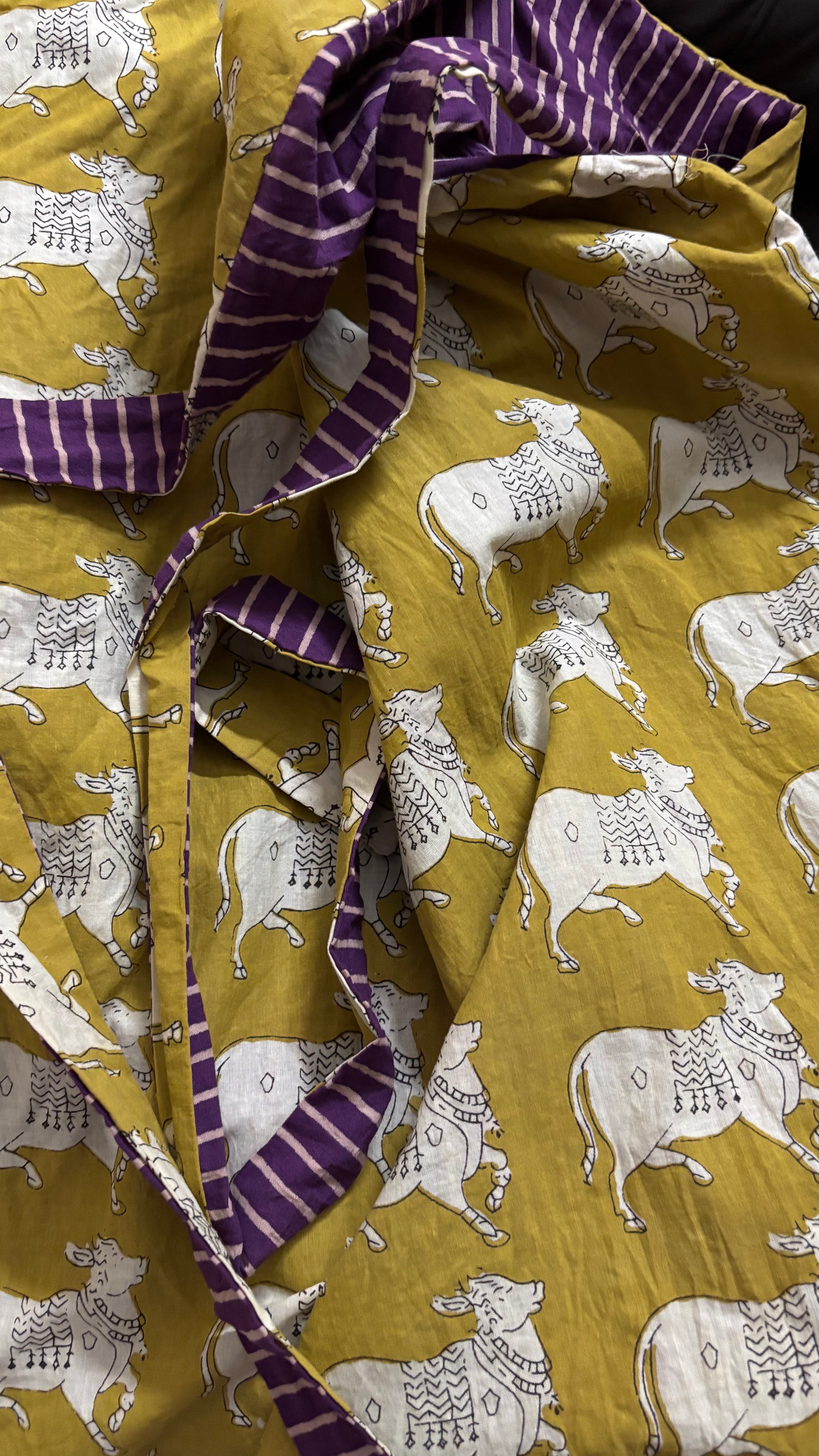 Shapeshifter one skirt, endless possibilities - Mustard & purple