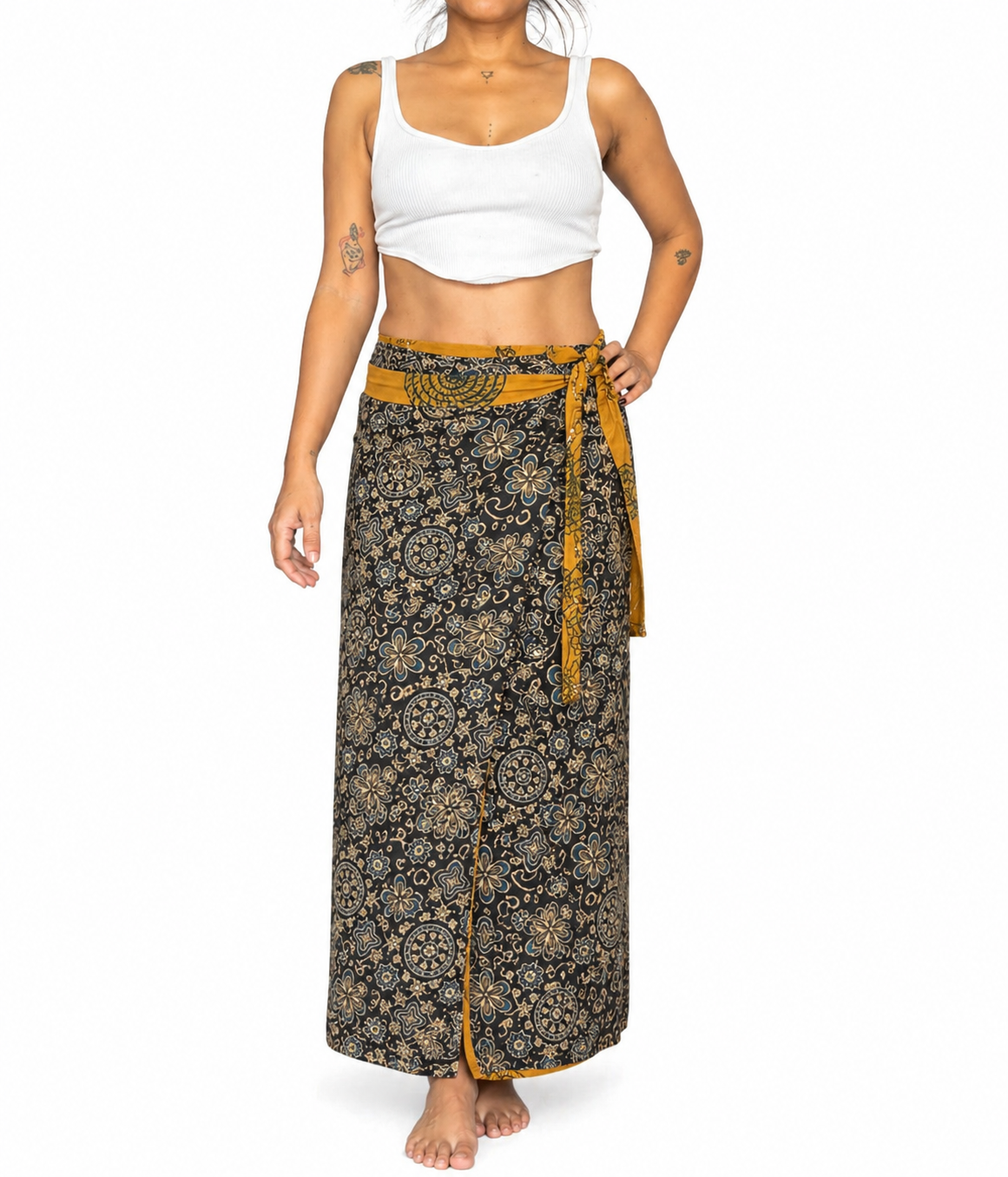 Shapeshifter one skirt, endless possibilities - Mustard