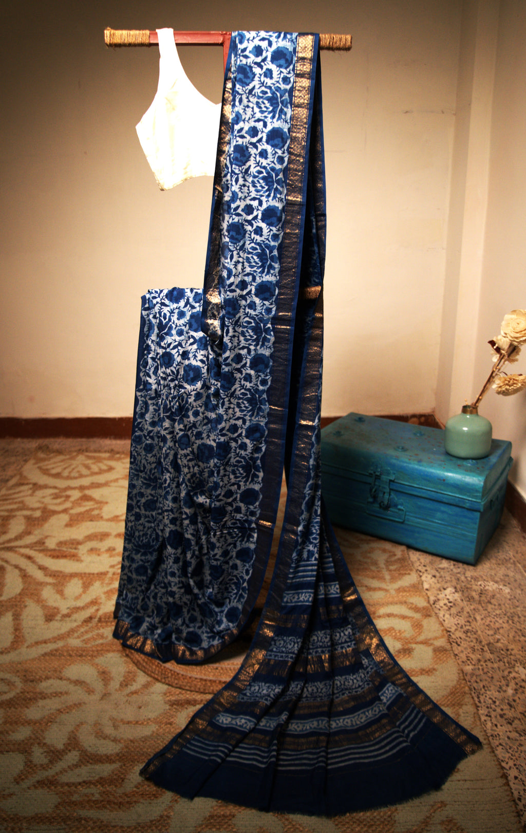 Sutrā Sari in Blue
