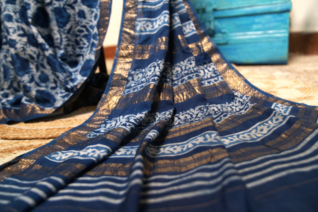 Sutrā Sari in Blue