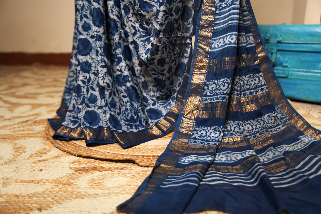Sutrā Sari in Blue