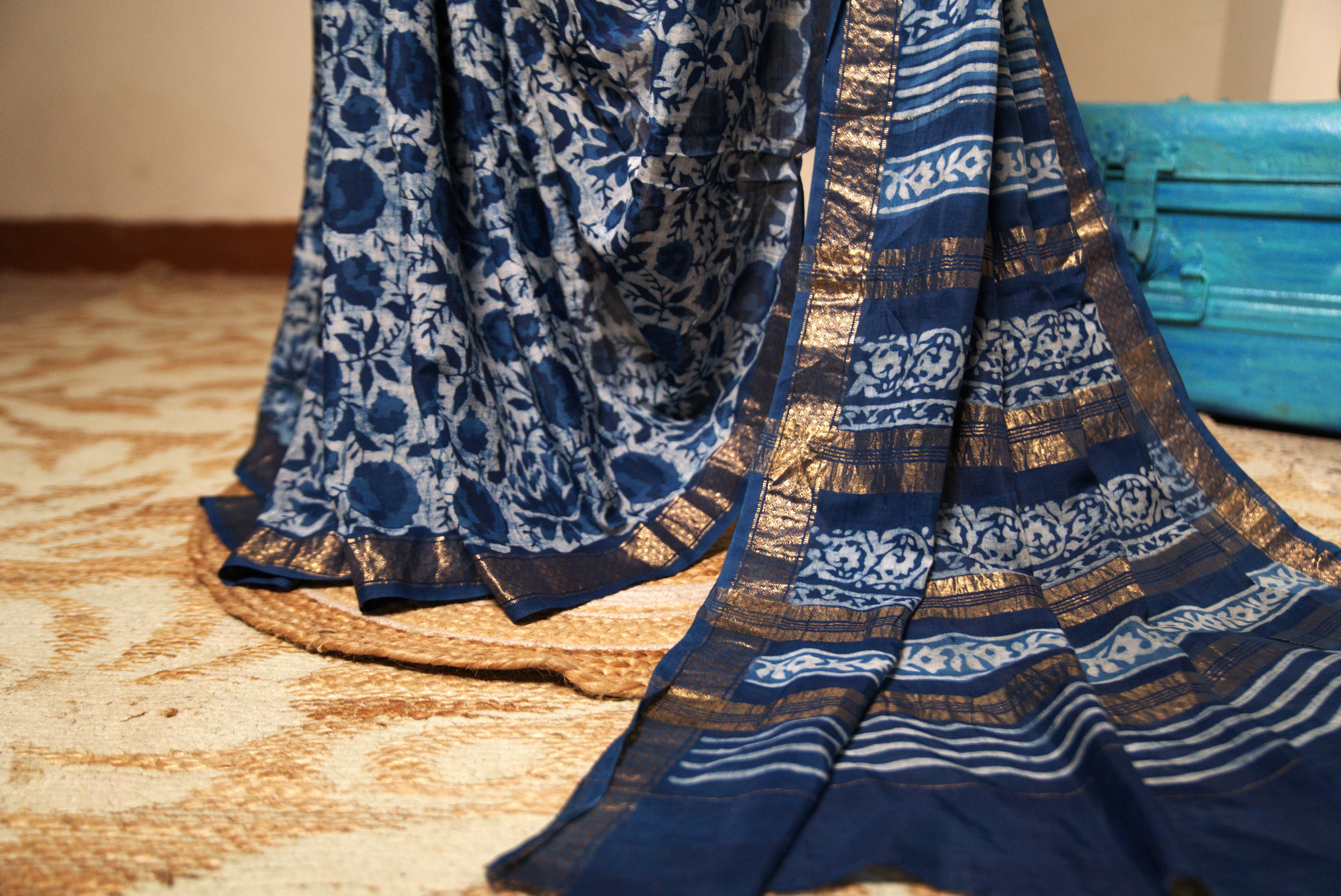 Sutrā Sari in Blue