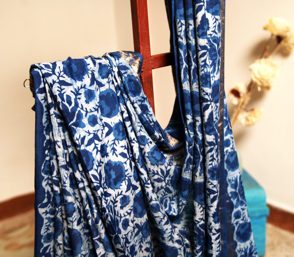 Sutrā Sari in Blue