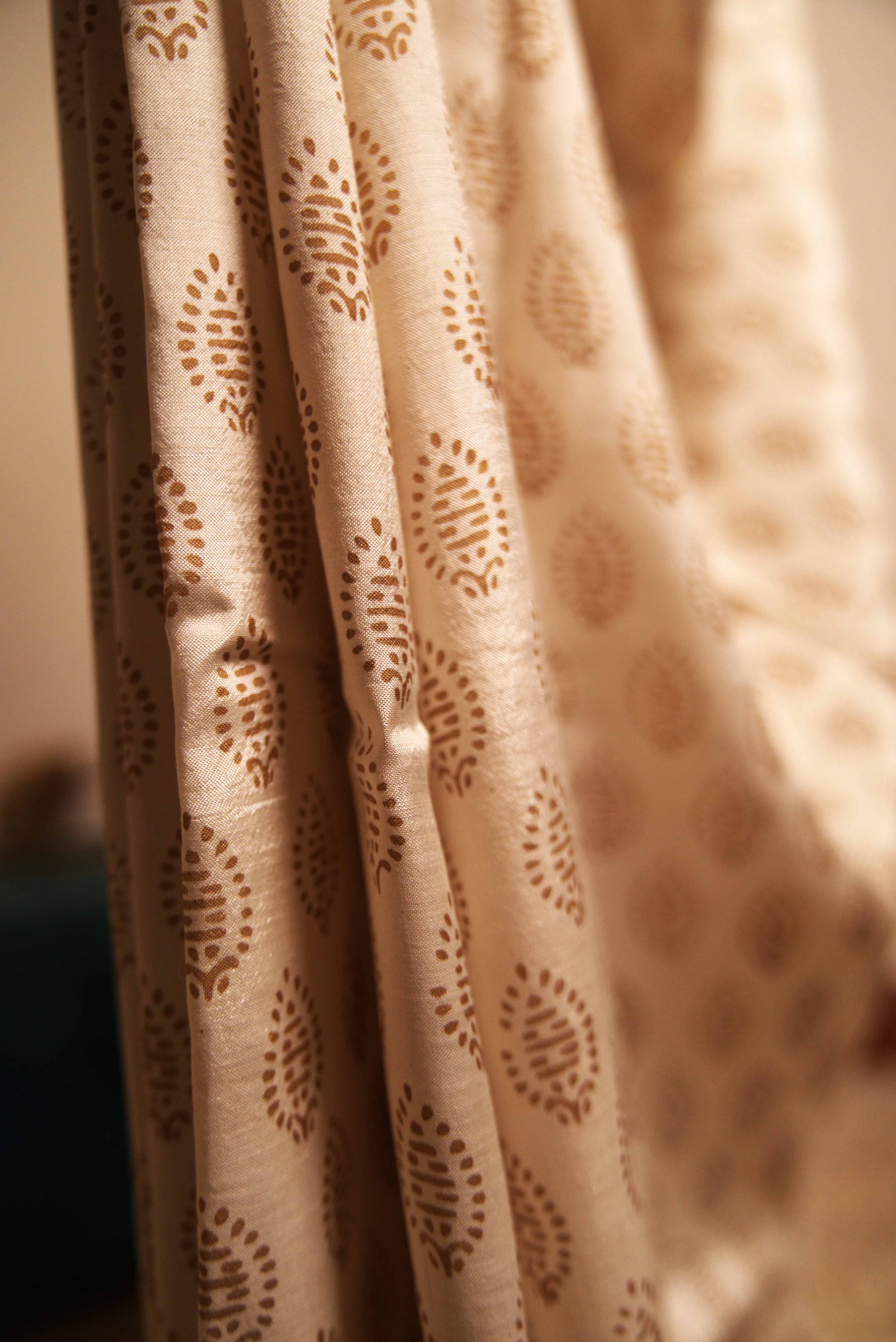 Sutrā  Sari in White & Gold